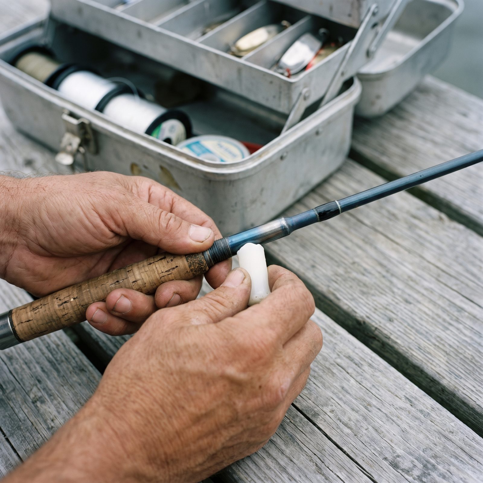 Rub Candle Wax on Metal Rod Ferrules to Prevent Sticking