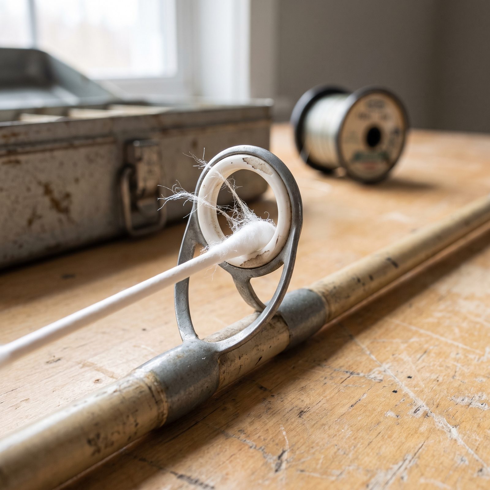Run a Cotton Swab Through Each Rod Guide to Find Cracks