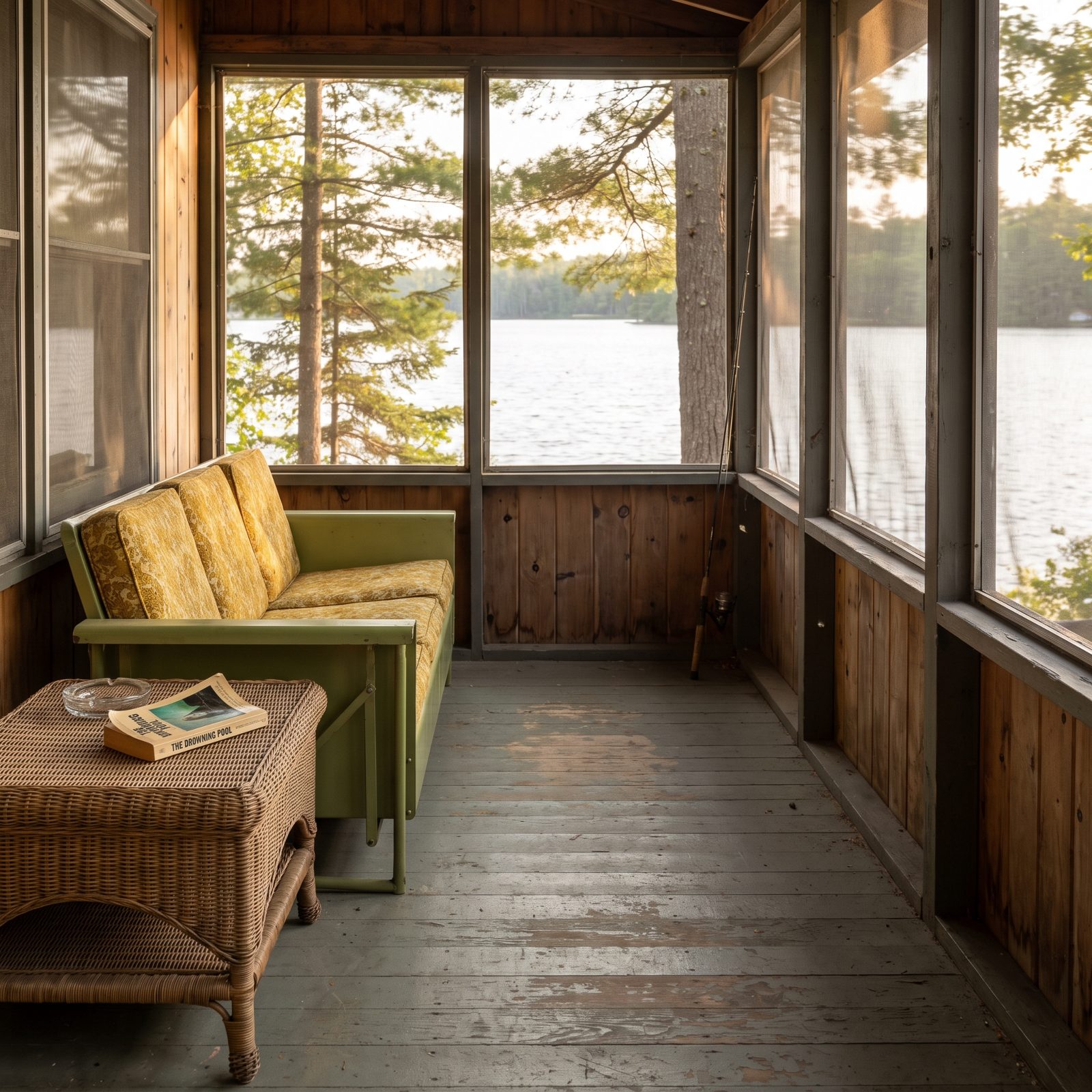 A Screened Porch Facing the Water