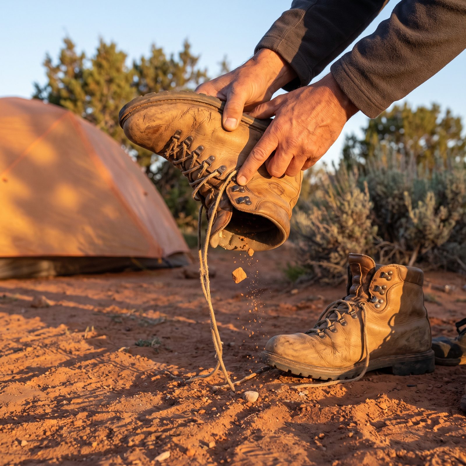 Shoes Get Shaken Out Before Every Morning Wear