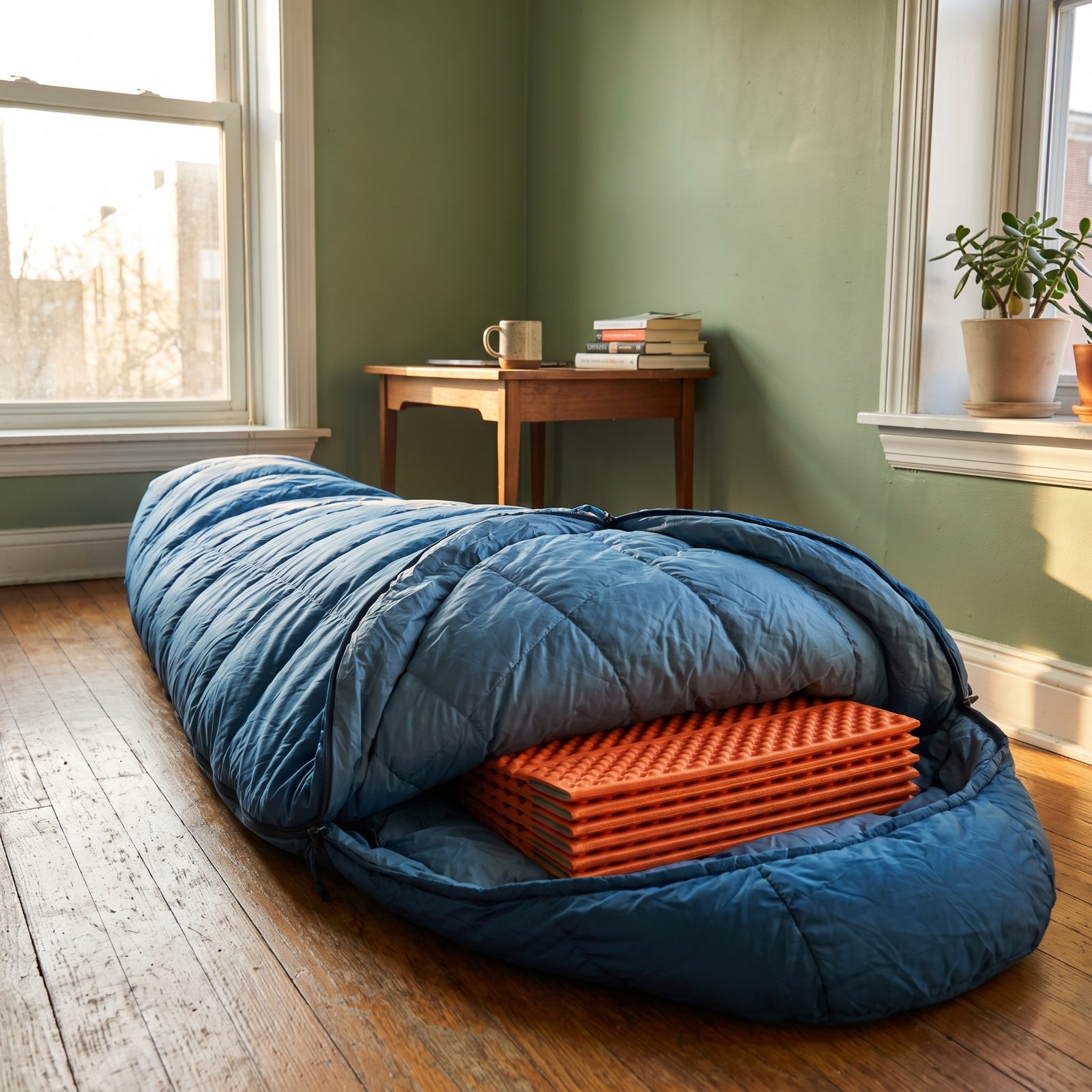 Slide a Foam Sit Pad Inside the Sleeping Bag Beneath the Hips