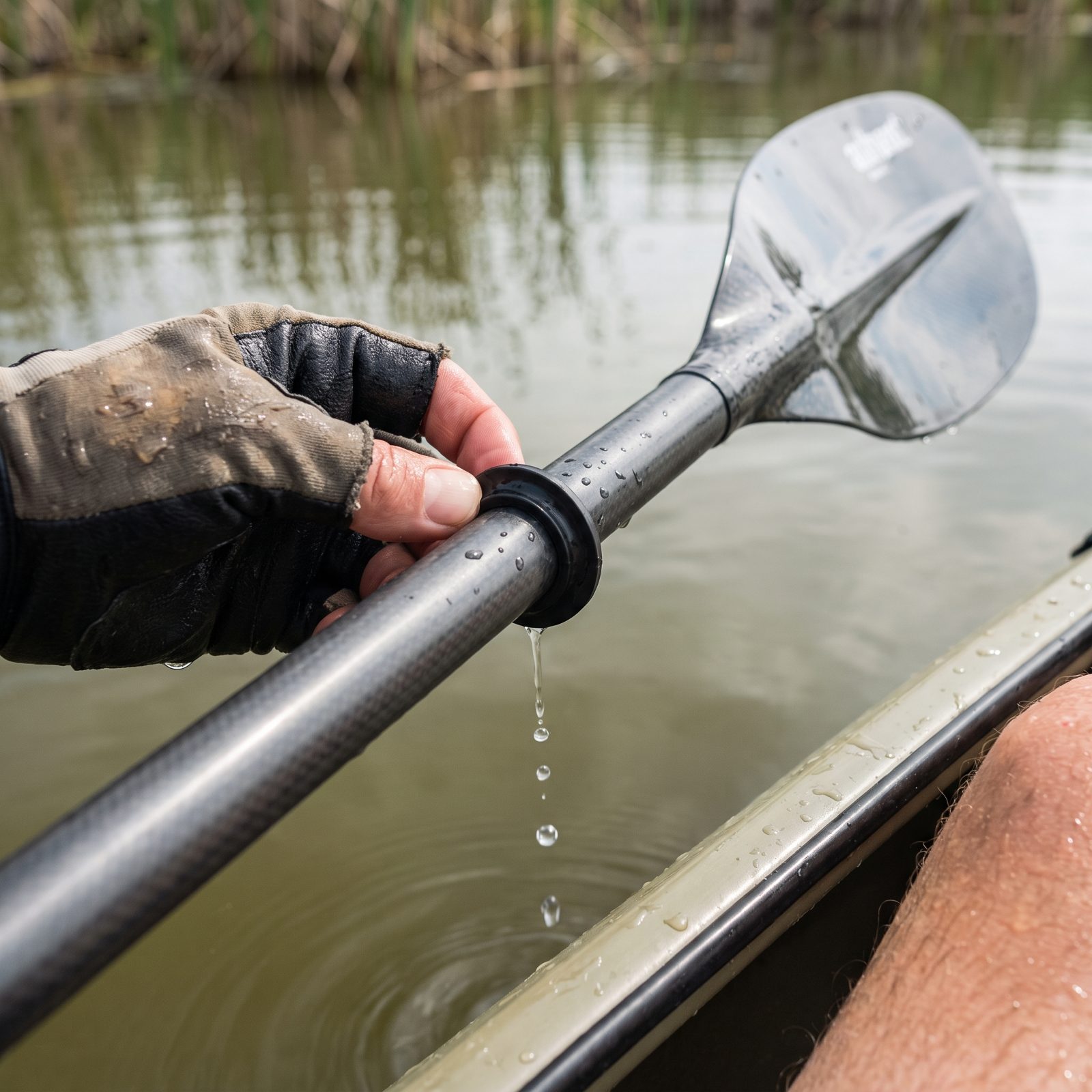Slide Paddle Drip Rings Outward Until Water Stops Running Down the Shaft