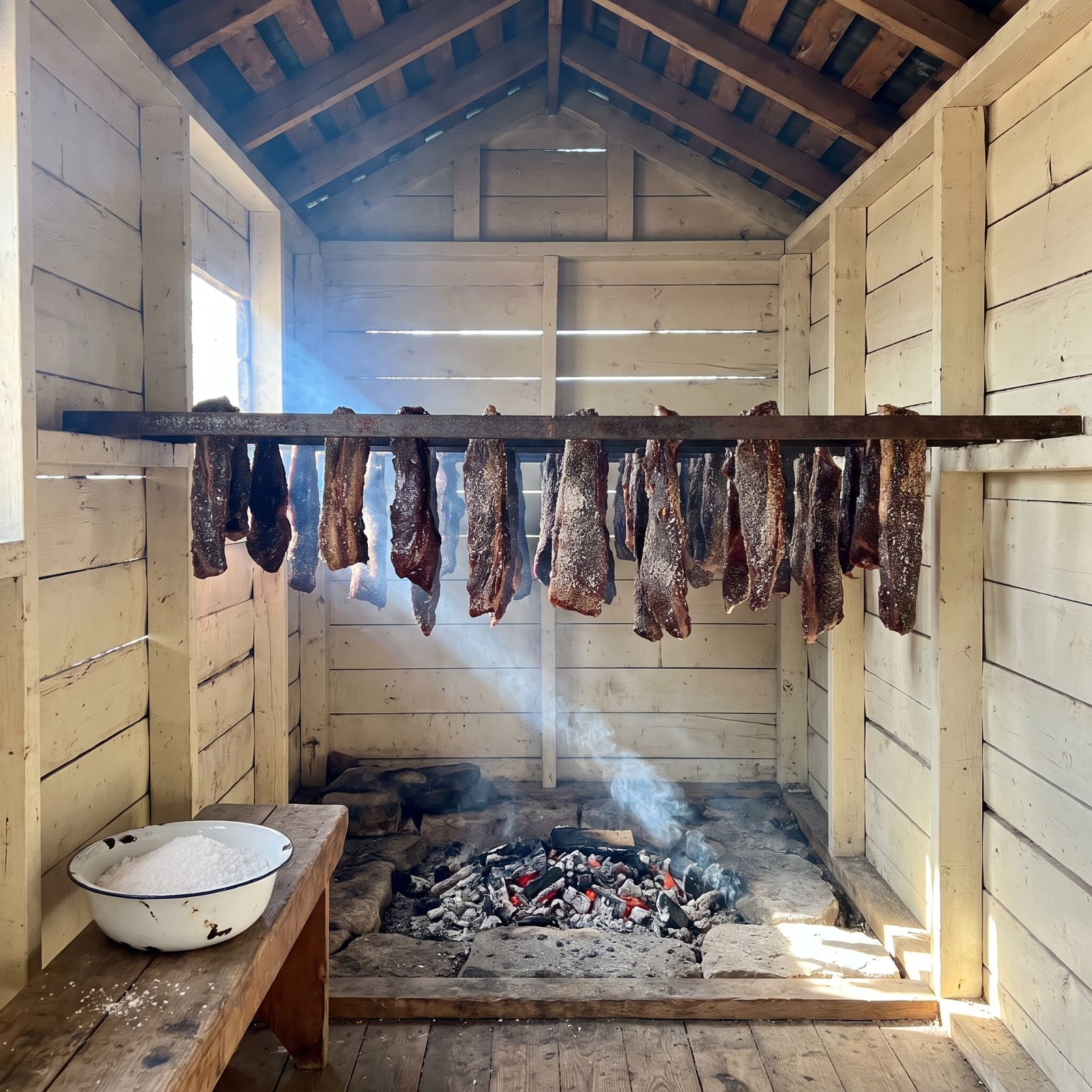 Smoking and Salting a Side of Meat Without a Single Watt of Power