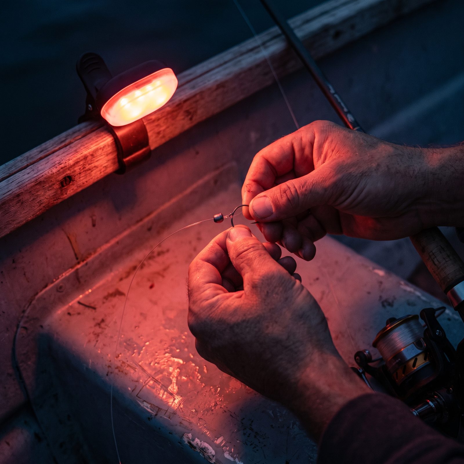 Switch to a Red Task Light When Retying After Dark to Save Your Night Vision