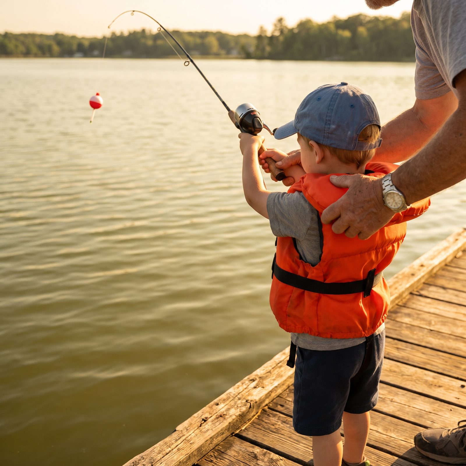 Teaching a Kid to Cast for the First Time