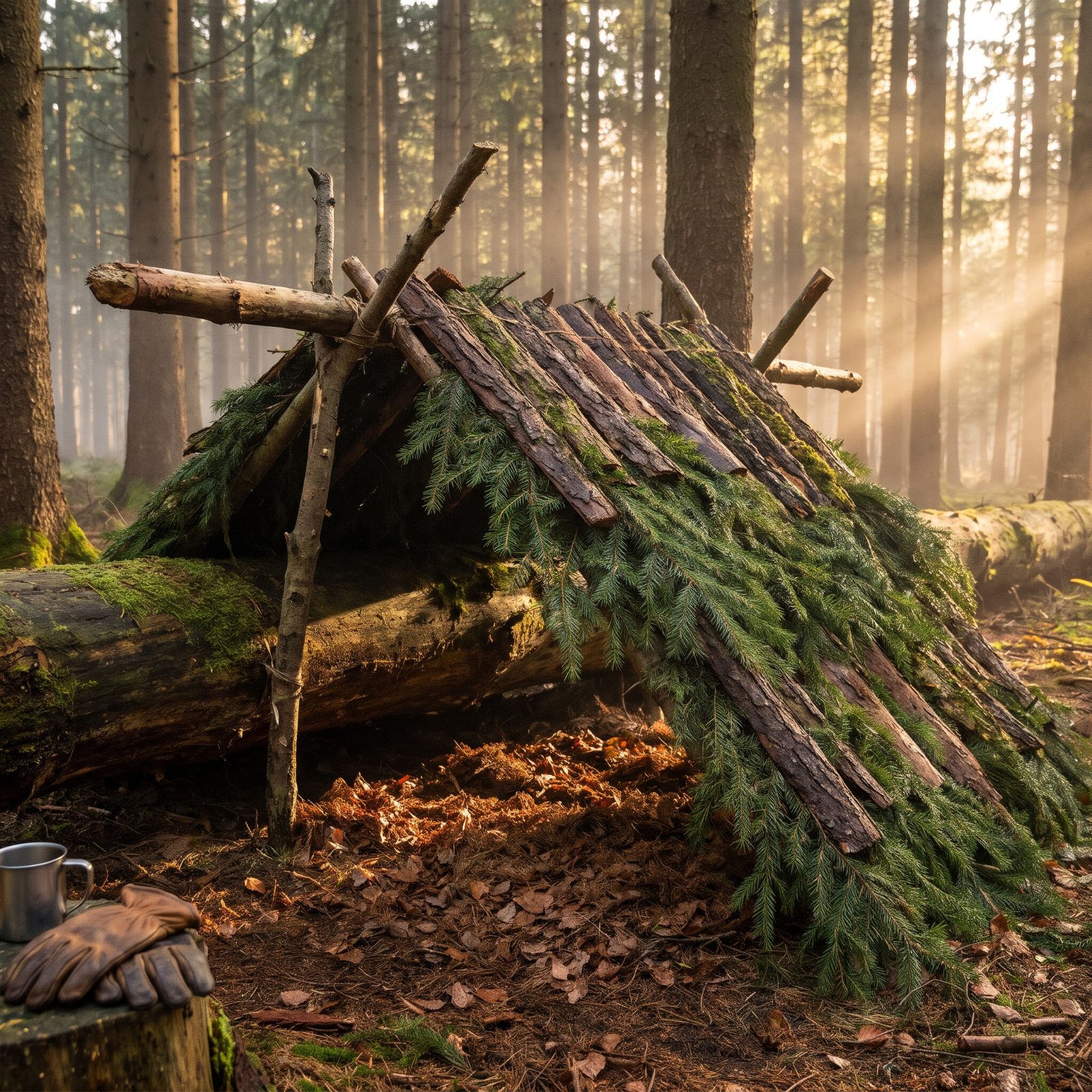 Throwing Up a Lean-To From Whatever the Forest Hands You