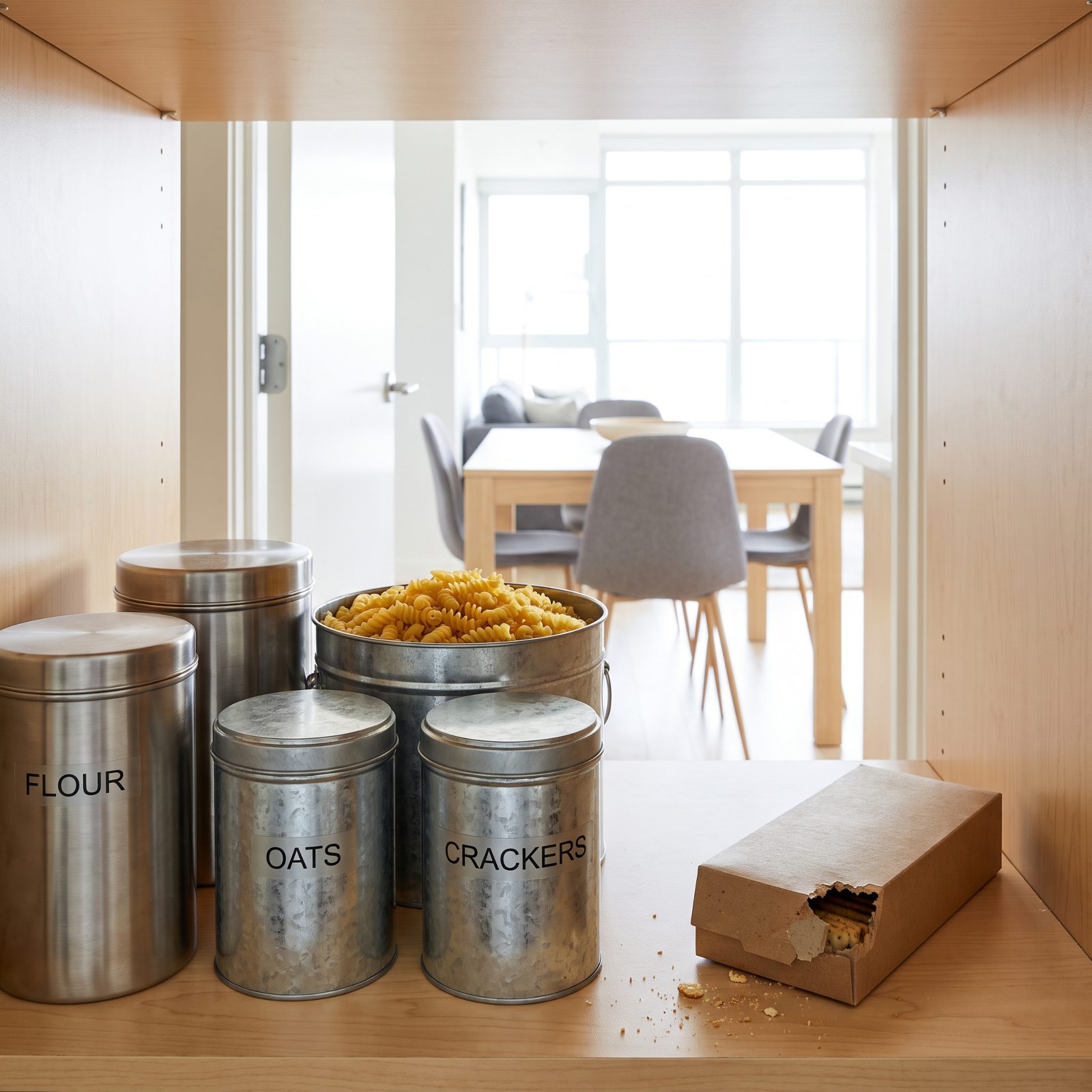 Transfer Pantry Food Into Metal Containers