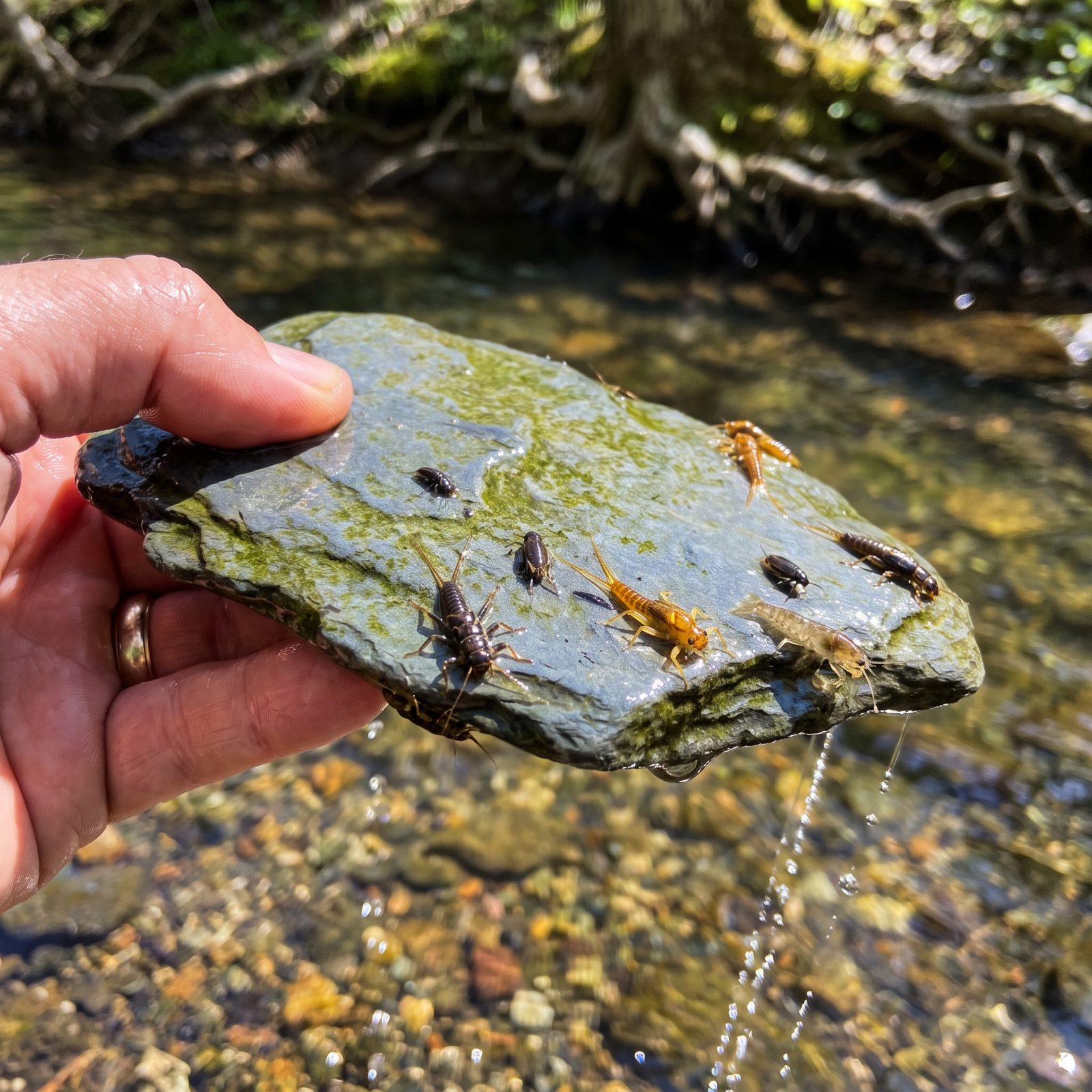 Turn Over One Submerged Rock to Identify Local Prey, Then Replace It
