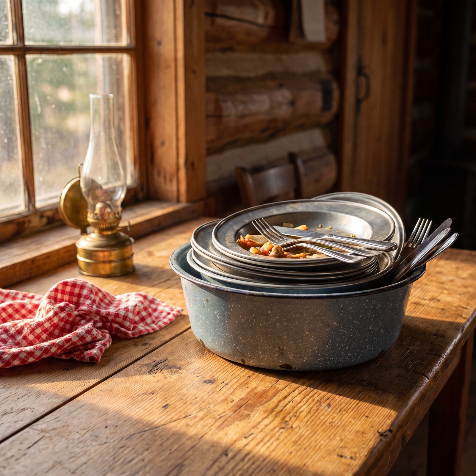 Use a Dishpan as a Table Bus Tub