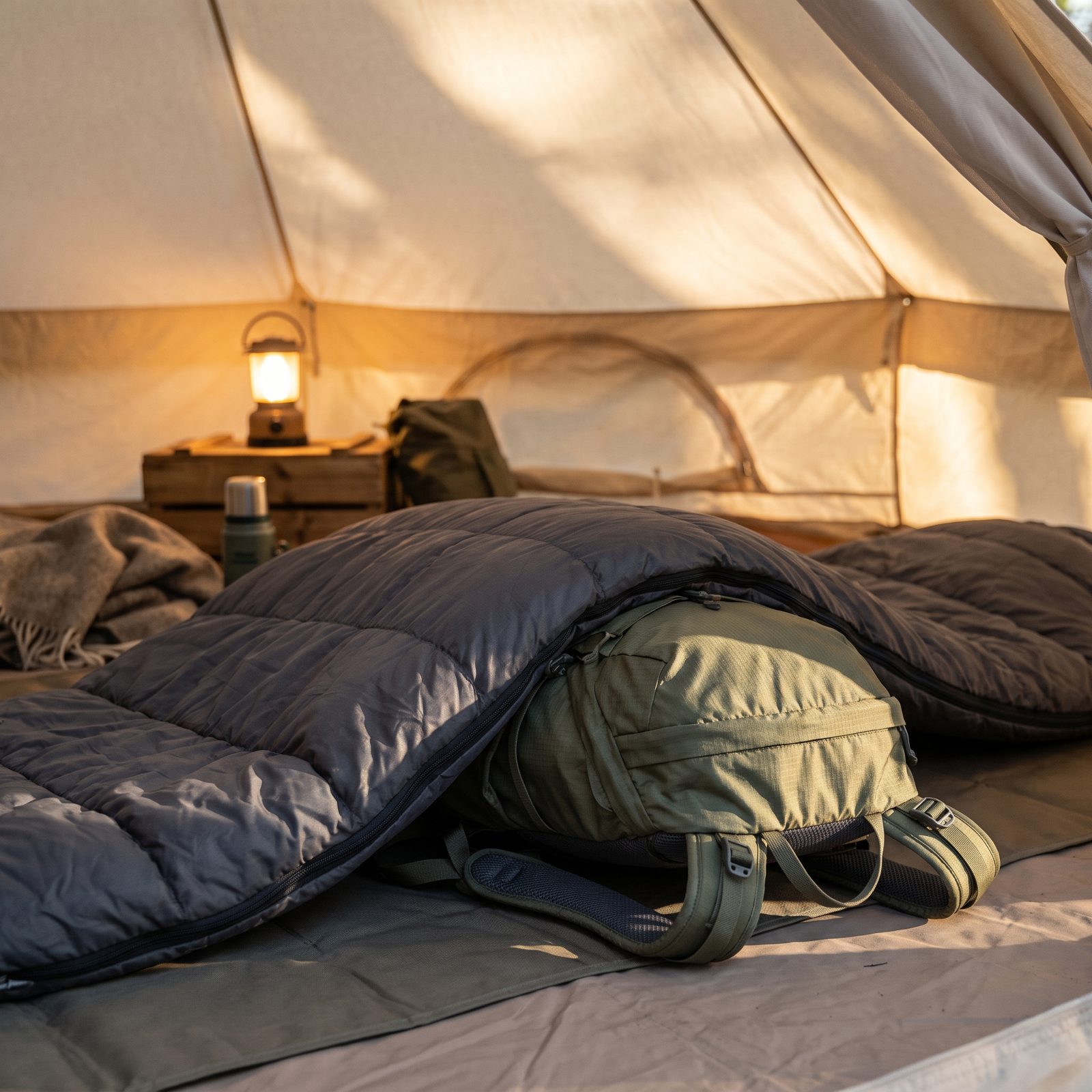Use an Empty Backpack as an Adjustable Knee Bolster