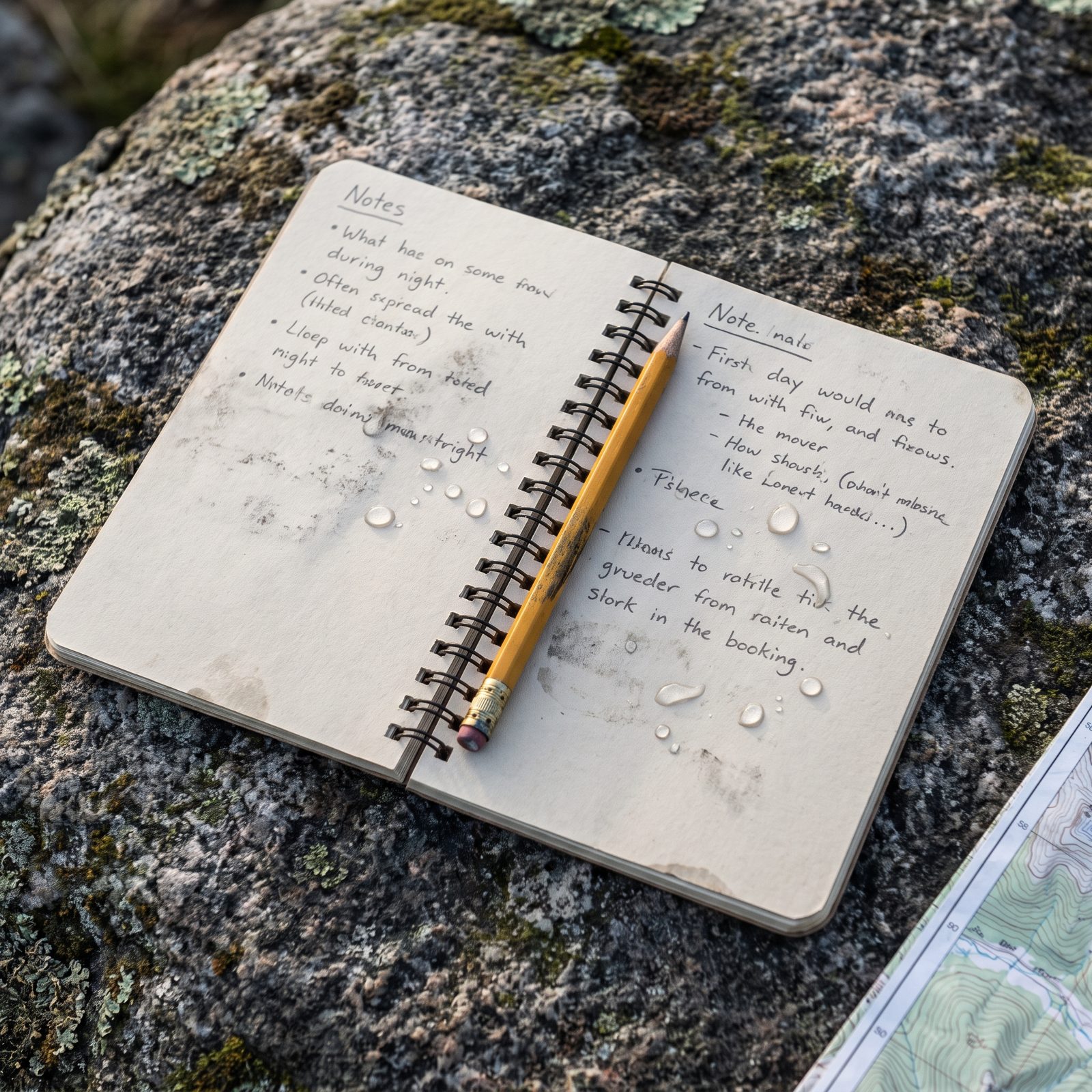 Use a Pencil for Field Notes That Survive Damp Weather