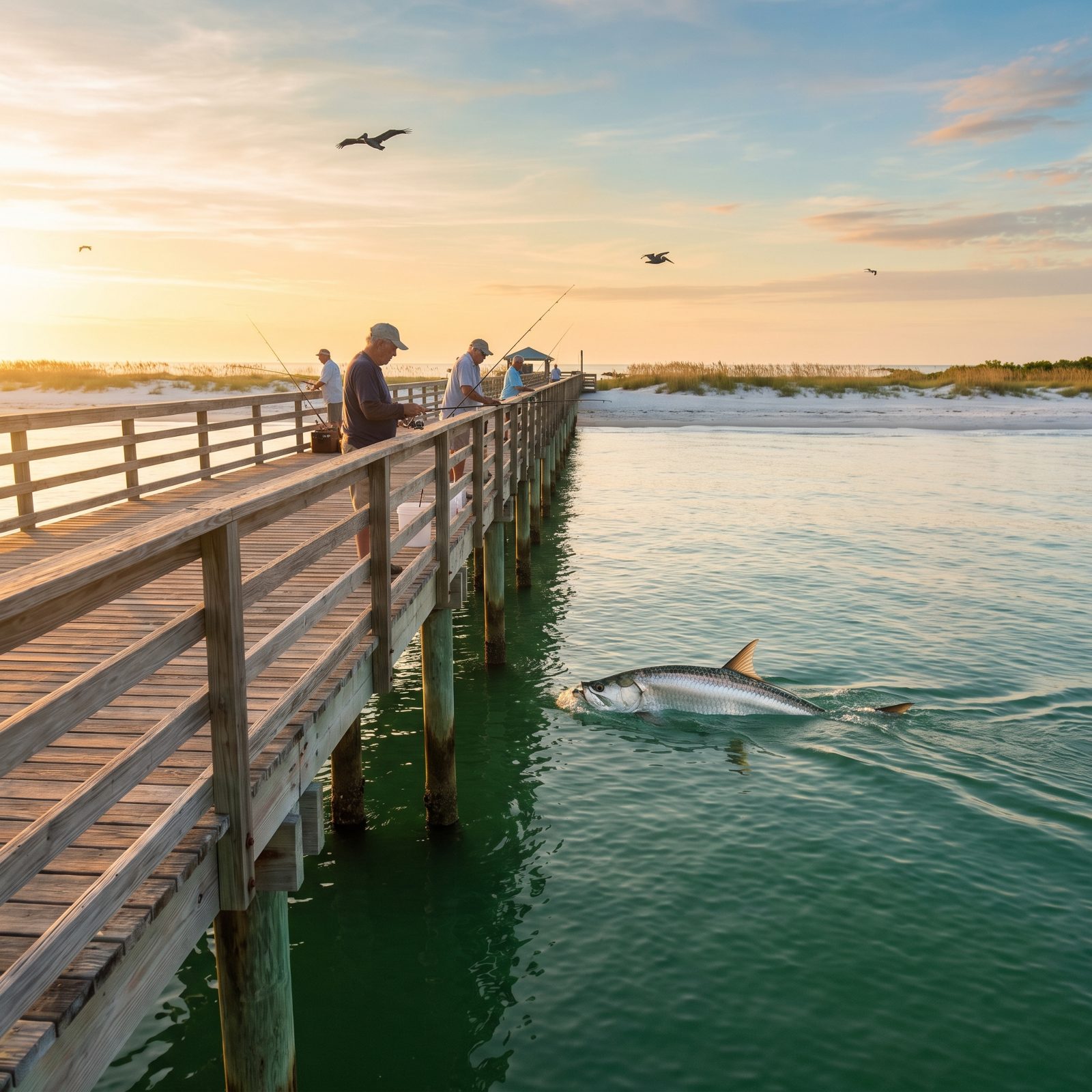 Venice, Florida, Tarpon, Snook, and a Pier Made for Sunrise Fishing