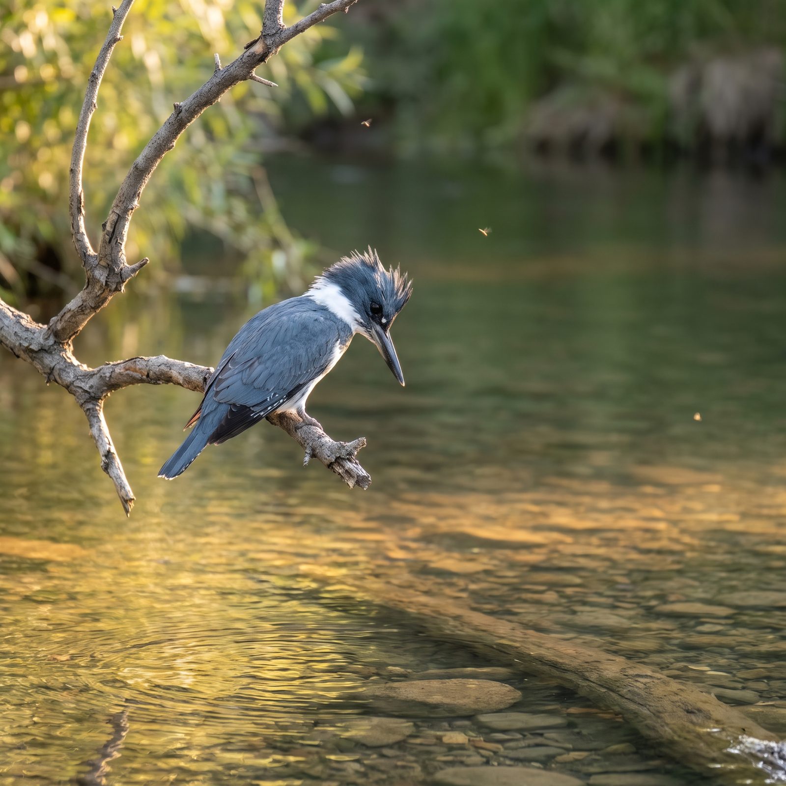 Watching the Kingfisher Work the Shallows