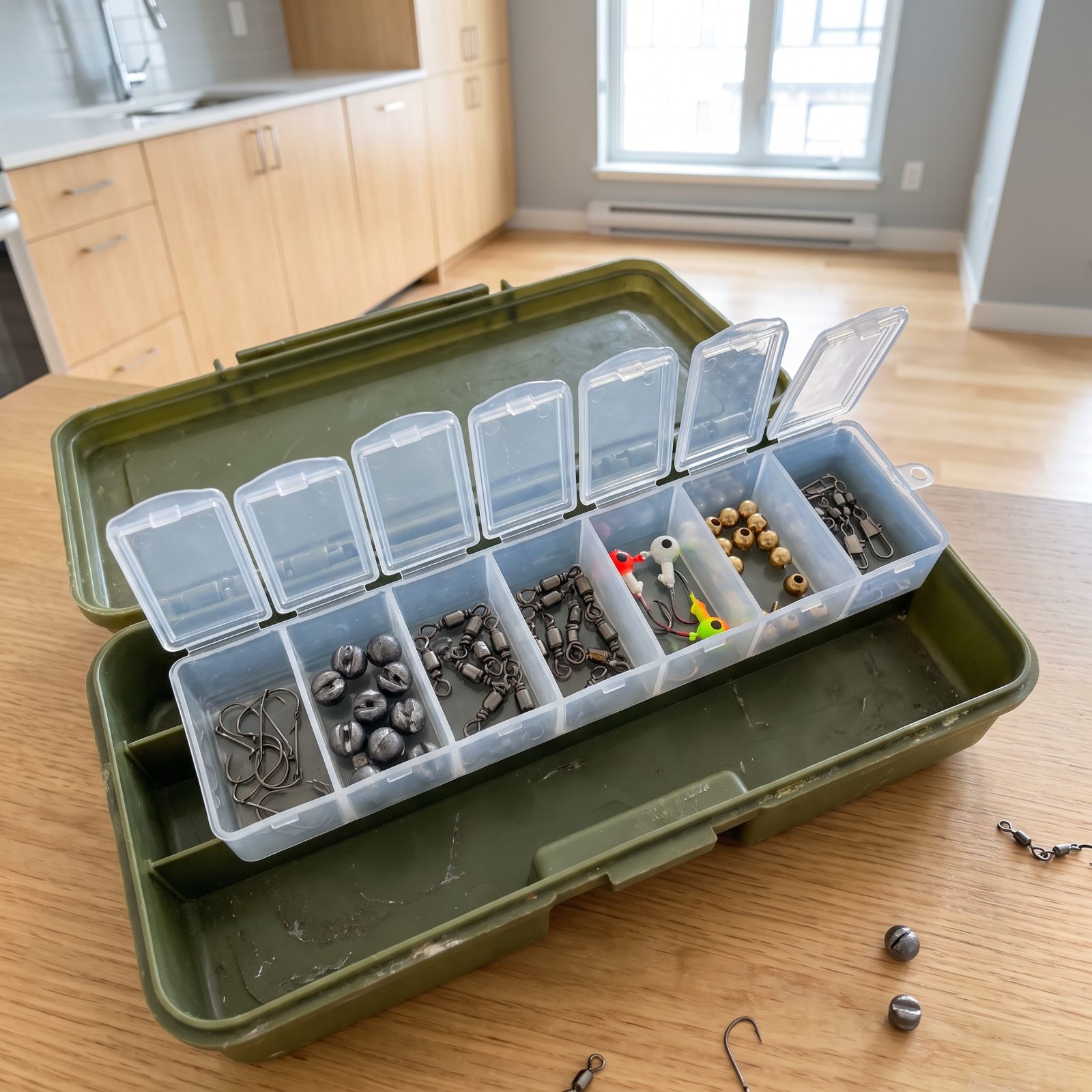 A Weekly Pill Organizer for Sorting Micro Tackle