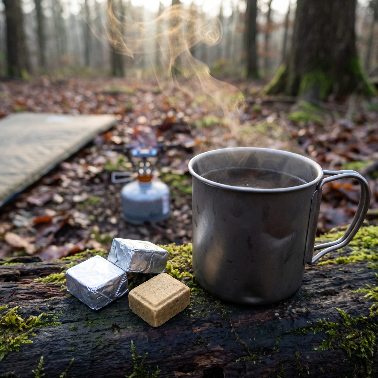 Wrapped Bouillon Cubes, Hot Water Becomes a Salty, Warming Drink in Seconds