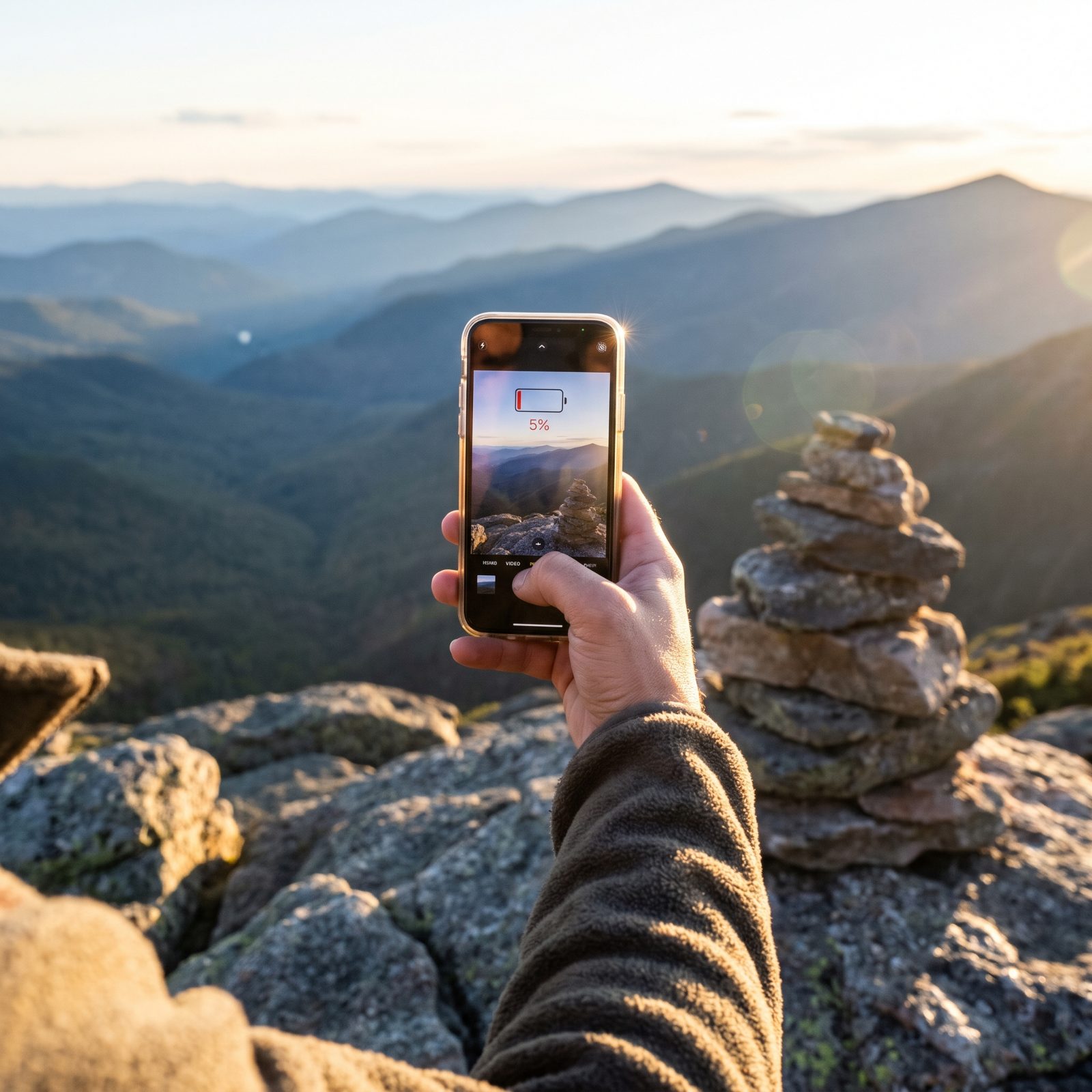 You Drain Your Phone on Summit Photos Before Emergencies