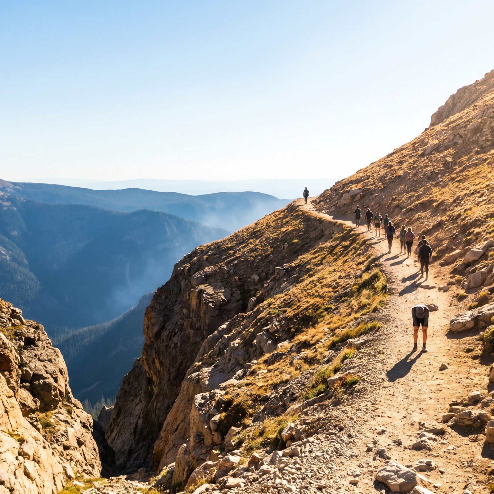 You Follow the Fastest Hiker Until Your Legs Revolt